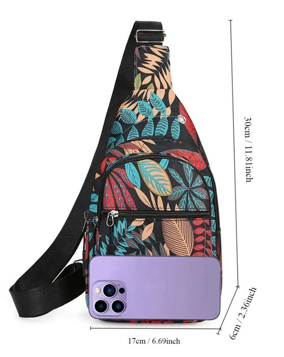 Mini plecak torebka  nerka liście pasek,, różne do wyboru