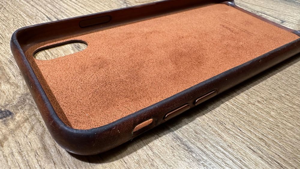 Skórzane brązowe etui (case) dla IPhone X
