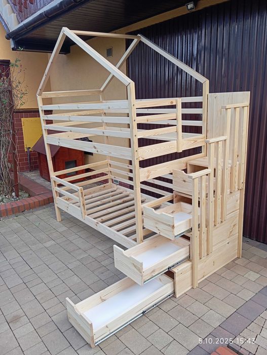 Nowe łóżko piętrowe Domek łóżka piętrowe producent wysyłka