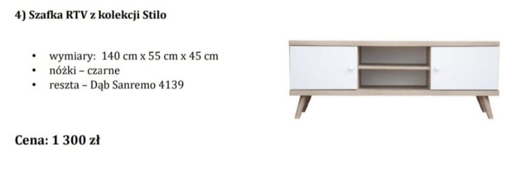 Szafka RTV 140x55x45