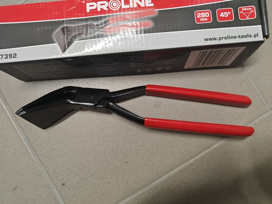PROLINe Szczypce do gięcia blachy 45 stopni, 280mm