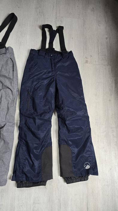 Spodnie zimowe narciarskie dziecięce rozmiar 122 128 z szelkami