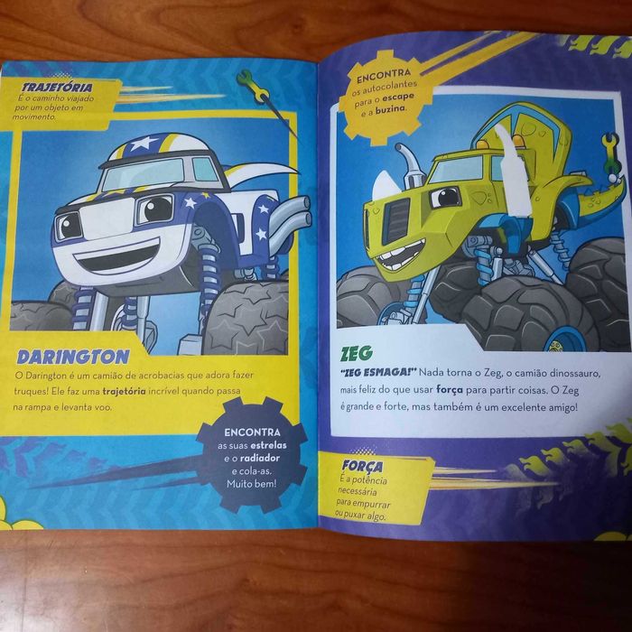 Blaze e as Monster Machines com 75 autocolantes 20% desconto NOVO