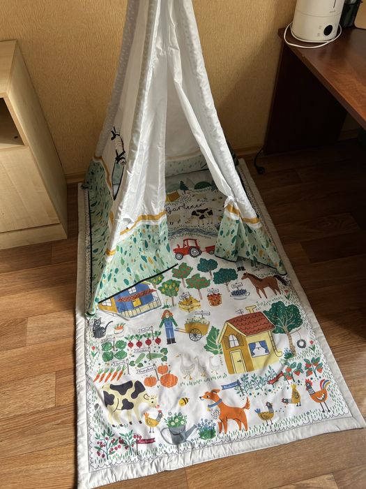 Дитячий розвиваючий килимок 3в1 Kinderkraft Little Gardener