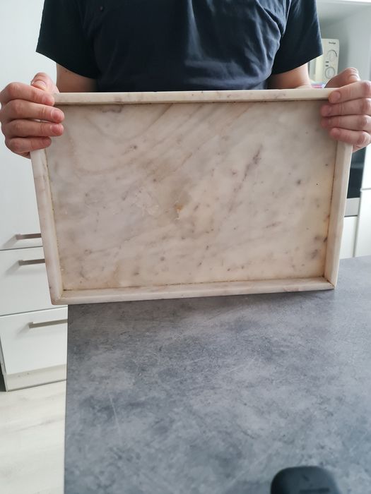 Marmurowa taca tacka ozdobna marmur naturalny