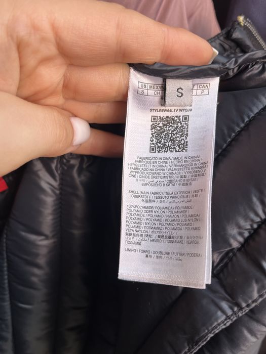 Оригінальна куртка пуховик guess з мереживом / чорна приталена демісезонна куртка гесс s