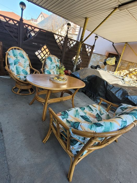 Meble z bambusa ogrodowe super stan
