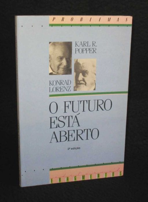 Livro O futuro está aberto Karl Popper Konrad Lorenz