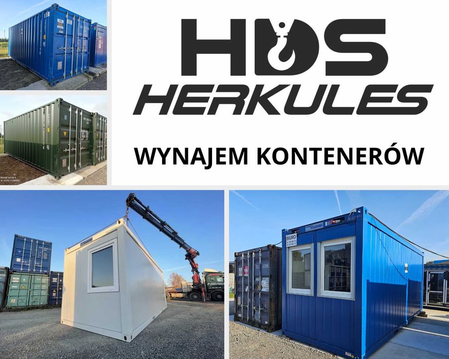 Kontener WYNAJEM socjalny, magazyn , garaż , pawilon, biuro, TRANSPORT