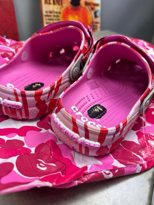 Шльопанці Crocs x Bape  тапочки крокси бейп 40,41,42,43,44,45