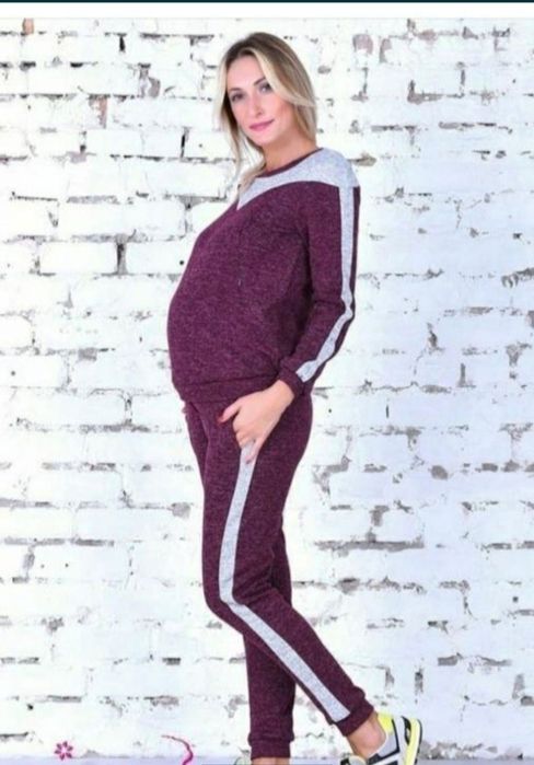 М'якенький костюм для вагітних спортивний прогулочний беременных фліс