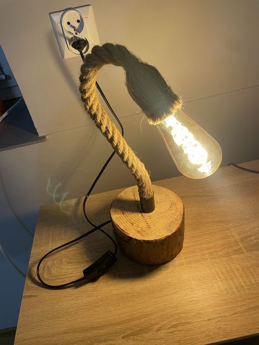 Lampka retro sznur nocna