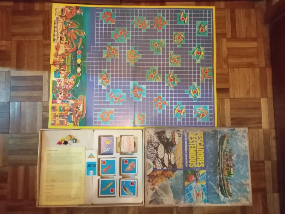 Pescadores destemidos jogo de tabuleiro, majora. Anos 70.