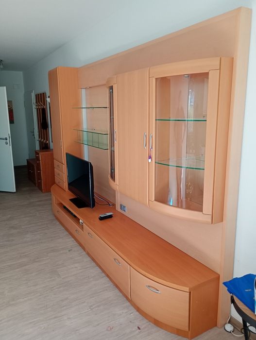 Meblościanka drewniana jasny buk
