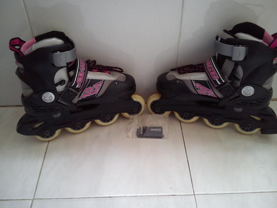 Patins em linha e sistemas de segurança