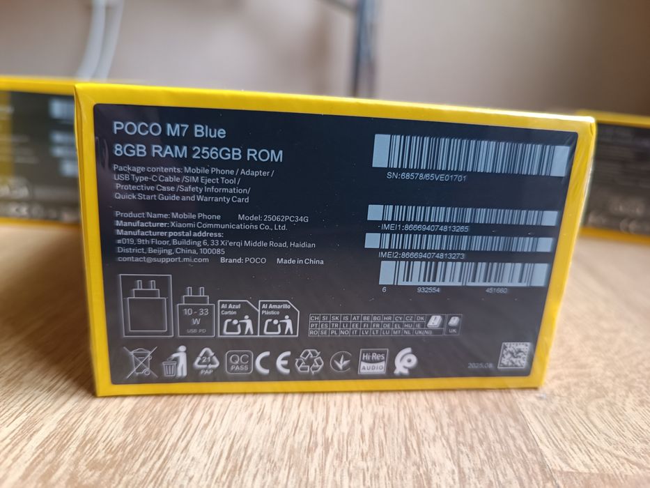Poco m7 6/128   blue nfc 6.9" 144Hz fhd+ sd685 7000mAh