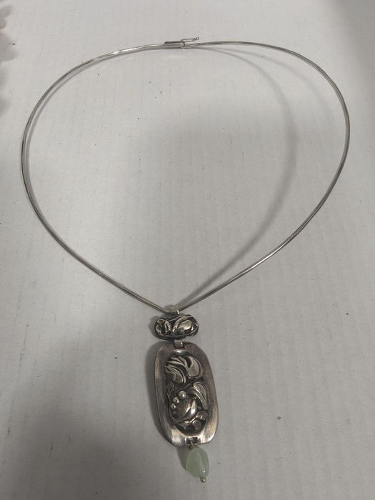 Колье чёкер подвеска 925проба серебро