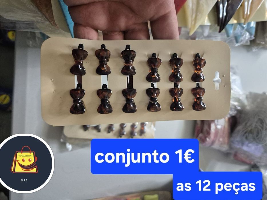 Passadores de cabelo menina senhora