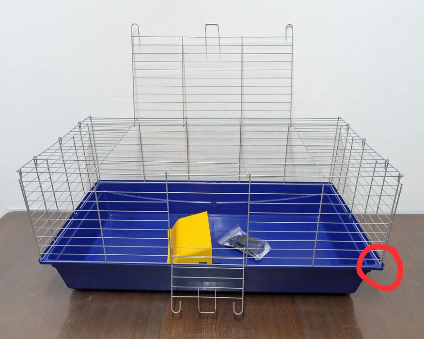 Skyline Klatka dla Małych Zwierząt Królik Świnka Morska MaxiXL 100x54u