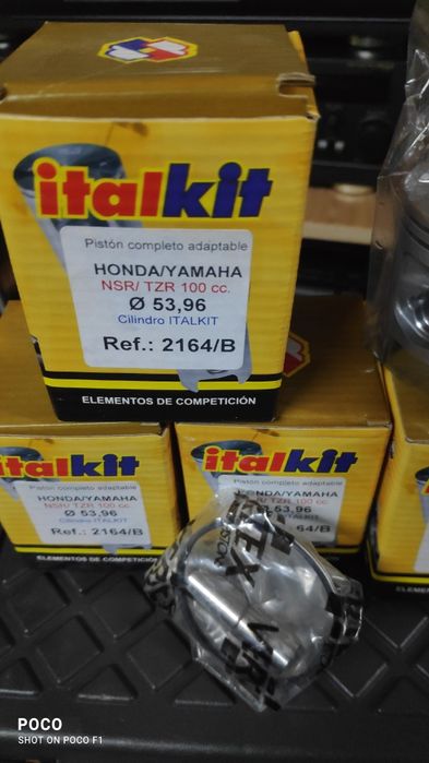 Pistões Italkit Vertex, letra B 53,96mm