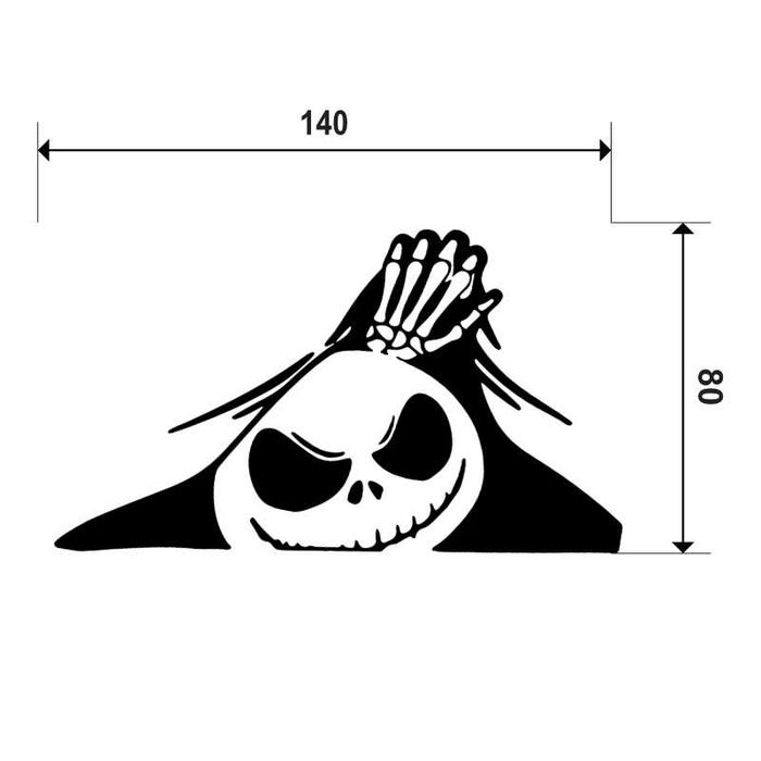 Naklejka KOSTEK - 14x8cm - na zeszyt, laptop, samochód, kask