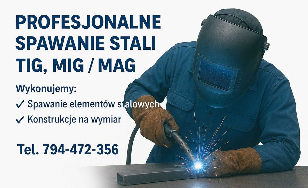Usługi spawalnicze stali TIG, MIG/MAG