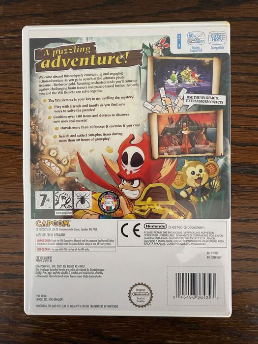 Jogo Wii - Zack & Wiki: Quest for Barbaros' Treasure