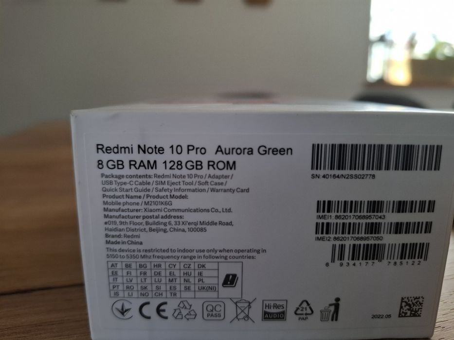 Xiaomi Redmi note 10 pro