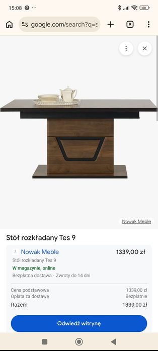 Stół + szkło hartowane