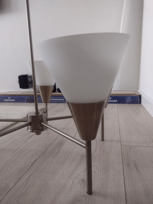 Lampa sufitowa wisząca żyrandol szklany