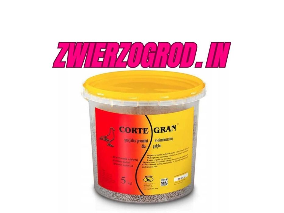 Patron CORTEGRAN – wielomineralna mieszanka dla gołębi pocztowych 5 kg