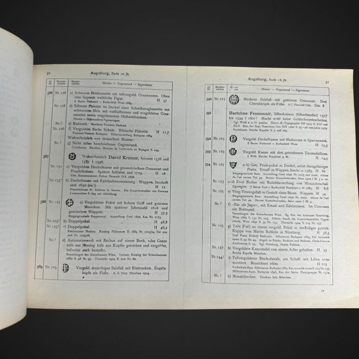 5 tomów cechy złotnicze 1922 Der Goldschmiede Merkzeichen B5/050203