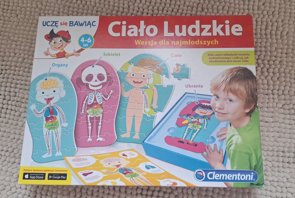 Puzzle ciało ludzkie Clementoni