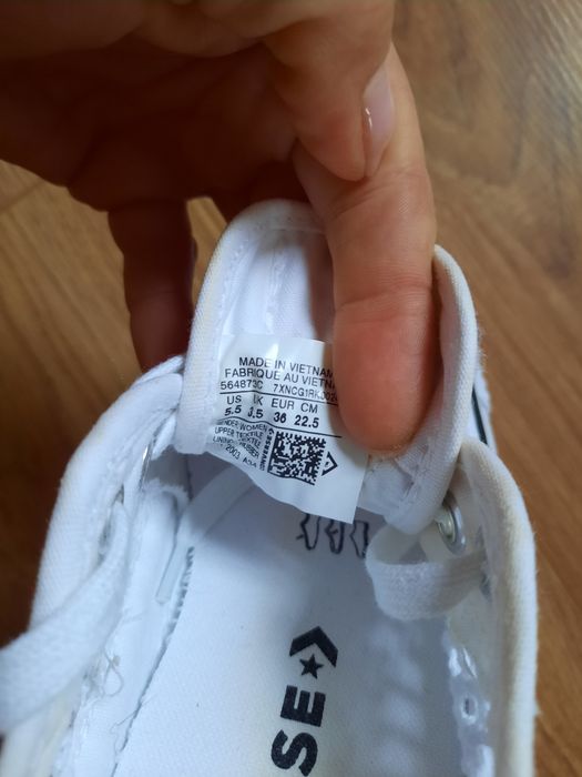 Летние кеды Converse Chuck Taylor All Star на платформе с перфорацией на толстой подошве черевики  23.2см р.36