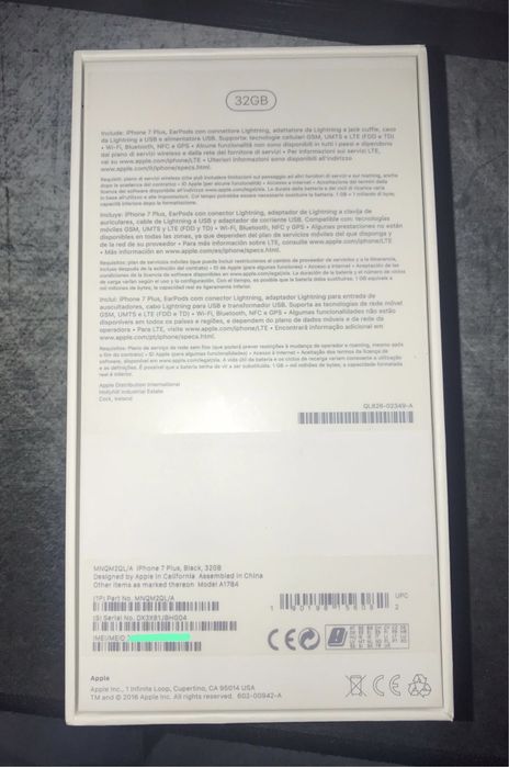 IPHONE 7 PLUS 32GB - Preto Mate