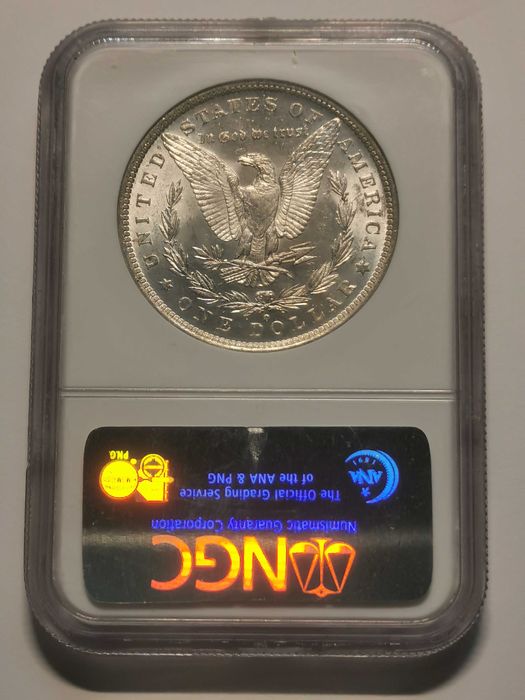 1$ Morgan Dollar 1883-O Dolar Morgana Nowy Orlean GRADING NGC MS63