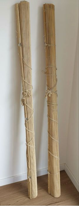 Estores de rolo bambu