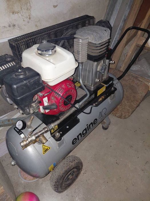 Компресор EngineAir AARIAC 100л з бензин двигуном honda gx160 5.5hp