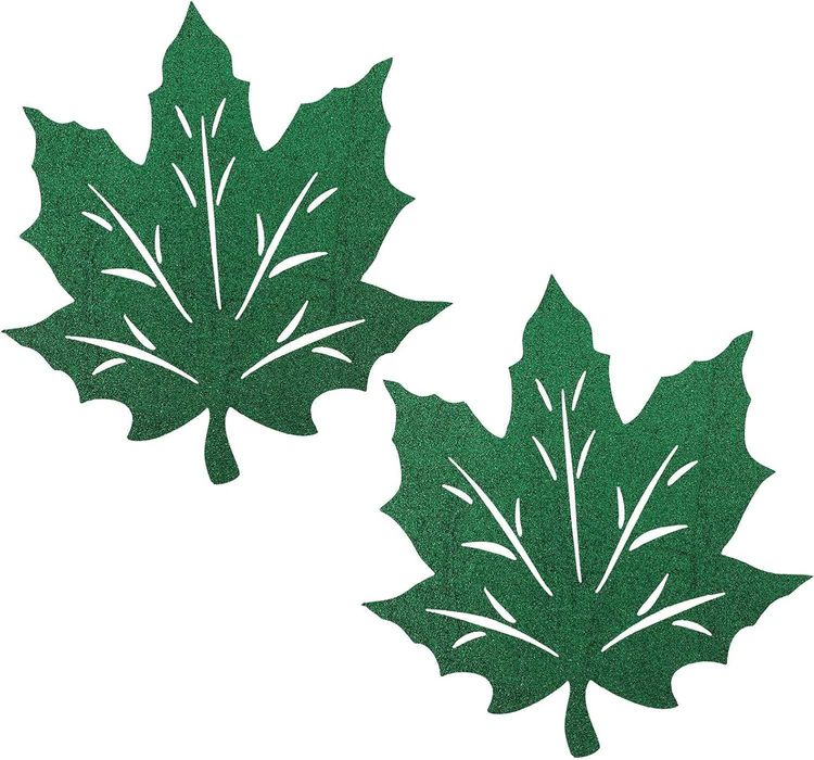 2 szt. liści klonu filcowe podkładki maty do domu, jadalni