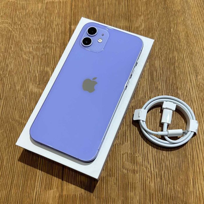 Apple iPhone 12 Mini 128GB Purple Niebieski Gwarancja Idealny Bat. 100%