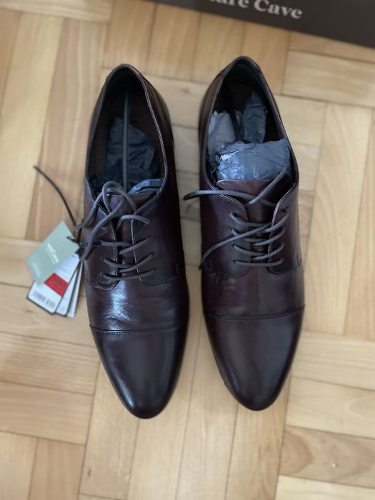 Cesare Cave STAN-03 MI07 Brown – skórzane półbuty męskie 45