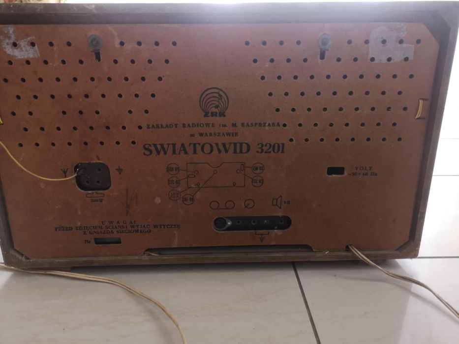 Stare Radio lampowe Światowid 3201