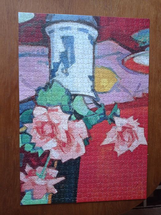 Pink Roses Chinese Vase by Samuel John Peploe jigsaw puzzle 500
