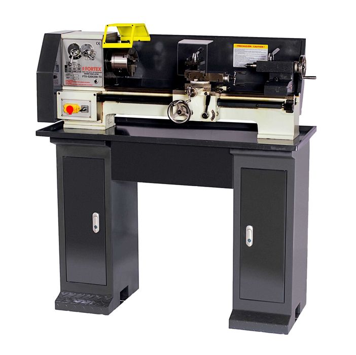 Torno Mecânico Entre pontos: 520mm 550W c/ Bancada 230V FORTEX JL20