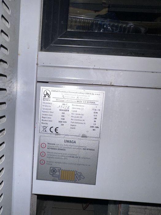 Witryna cukiernicza Estera 1340 CEBEA