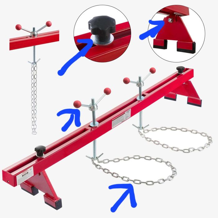 Mostek do silnika 500kg Arebos