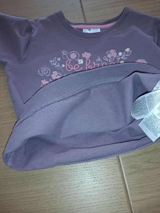Bluza wkładana kwiatki 98 zestaw
