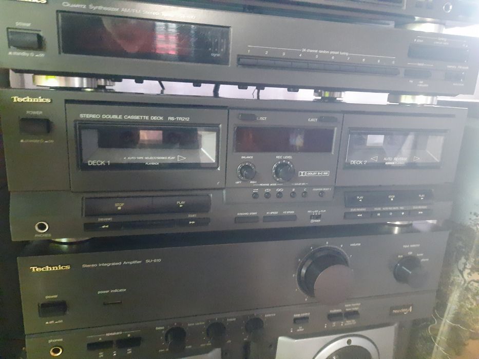 Technics CH404, HD301 + пульт +  колонки. Видео работы.