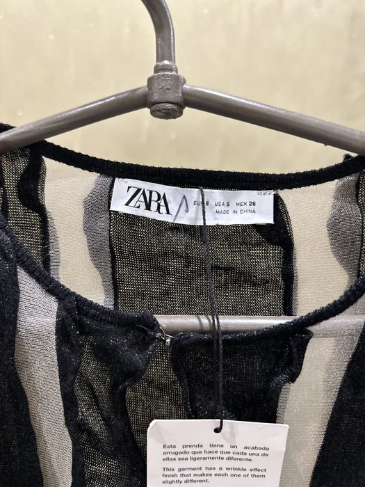 Блуза zara из органзы