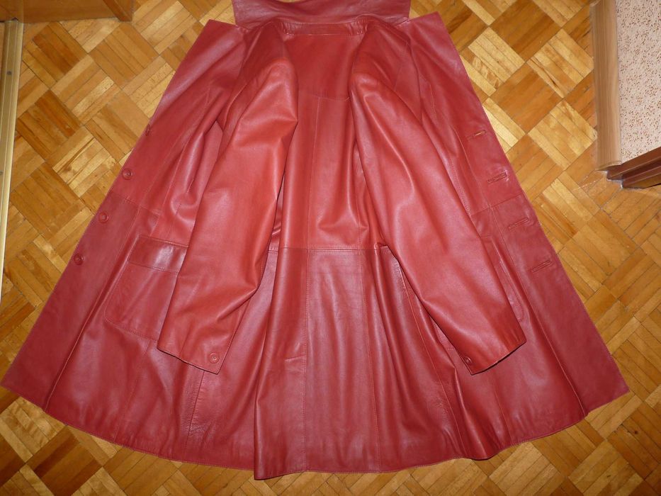 BETTY BARCLAY stylowy skórzany płaszcz 40/42 klasy Ochnik